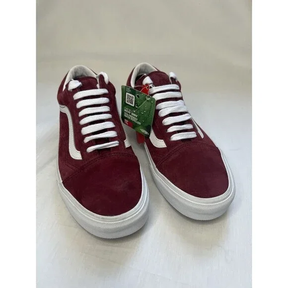 Vans Old Skool Pig Suede Pomegranate Red Low Top Classic Men 6.5 Women’s 8 - Picture 7 of 7